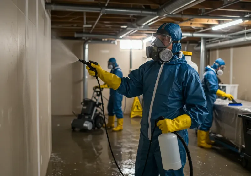 Basement Sanitization and Antimicrobial Treatment process in Dadeville, AL